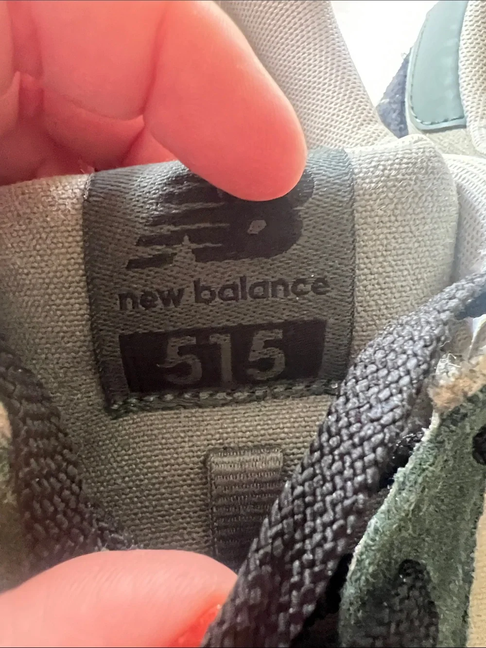 New Balance Olive Green and Gray Athletic Lace-Up Sneakers